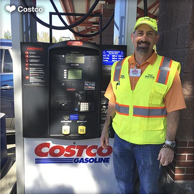 Attendant at Costco Gasoline Station