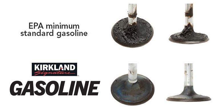 EPA minimum standard gasoline vs Kirkland Signature™ Gasoline